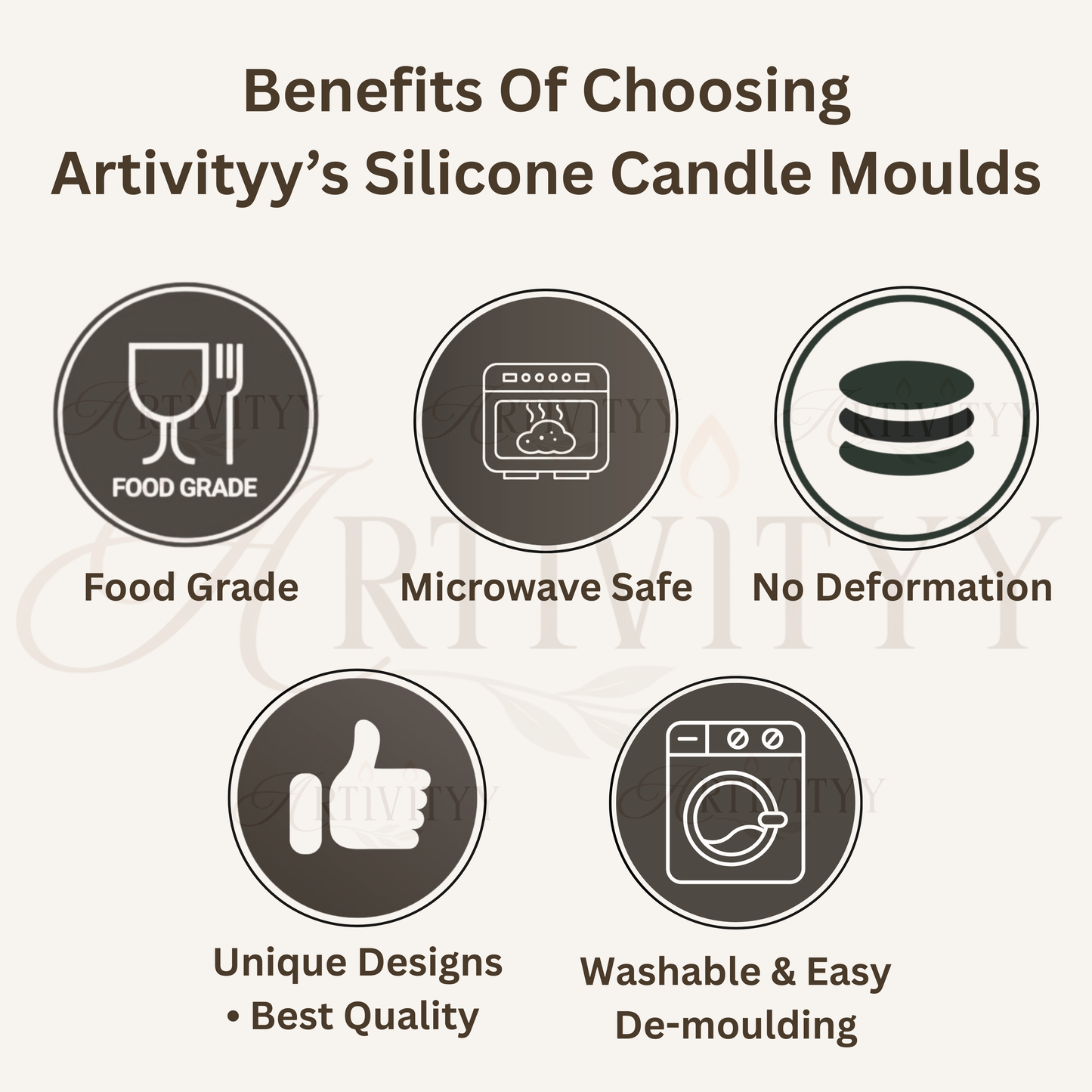 Rose Pillar Candle Mould (SM-006)