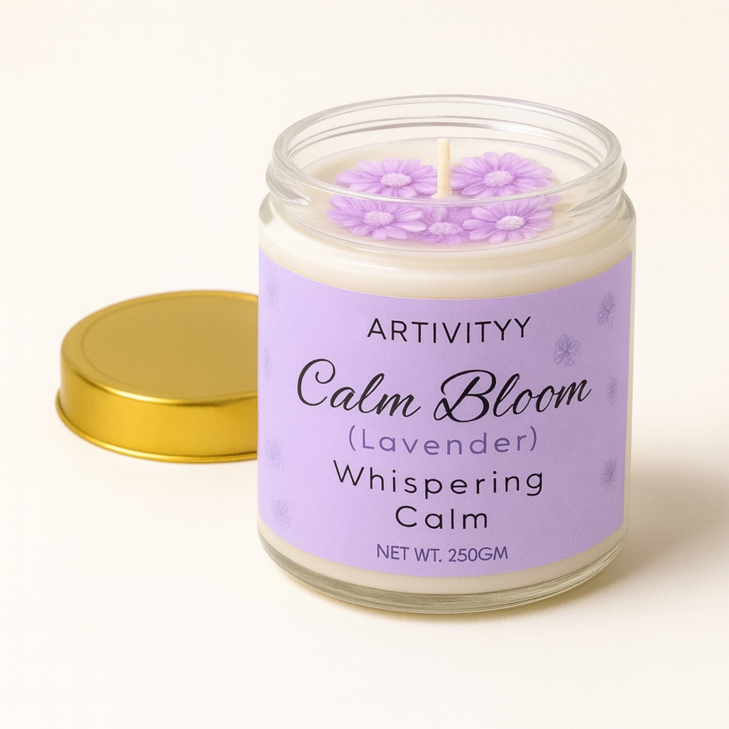 Lavender Candle – Calm Bloom (Whispering Calm)