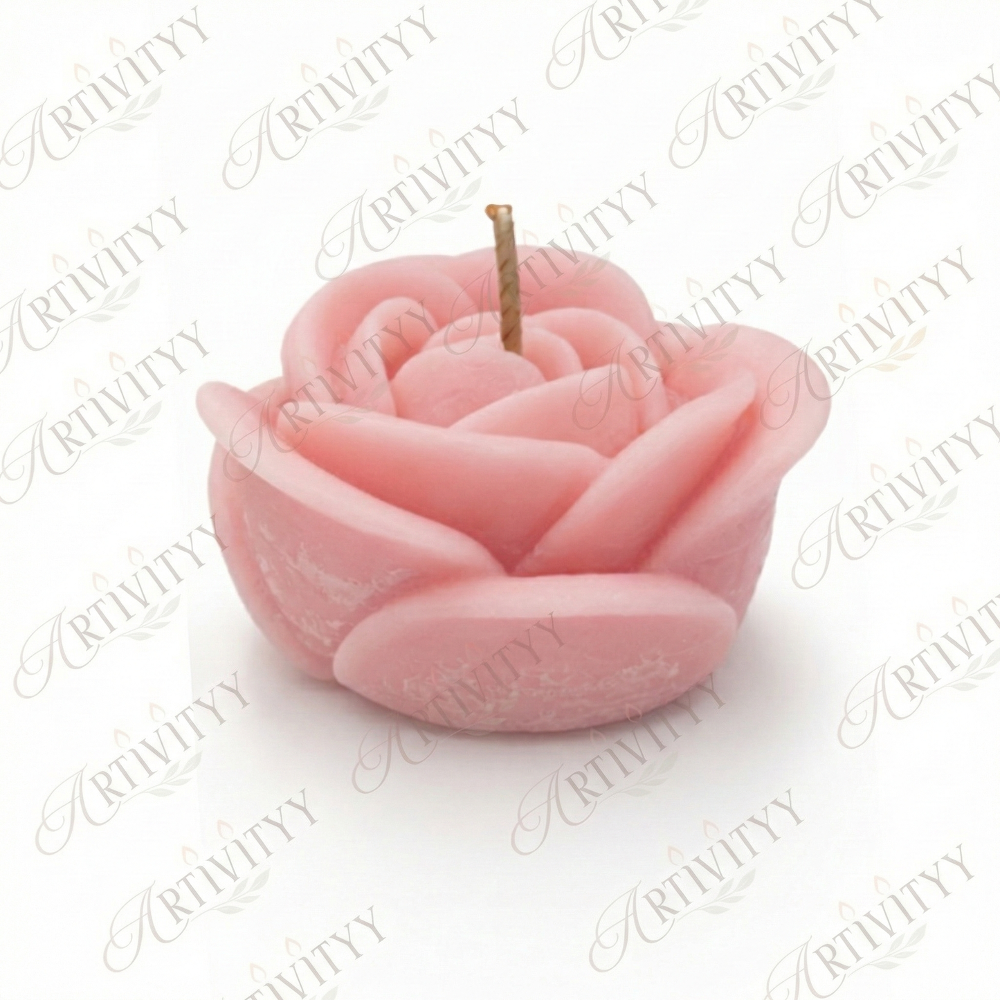 Open Rose Candle
