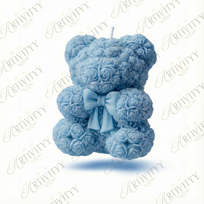 Teddy With A Bow Candle 3D