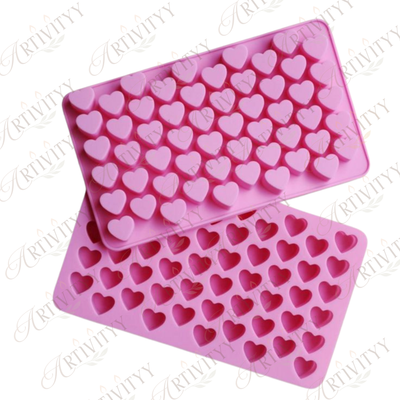Multiple Heart Silicone Candle Mould (SM-010)