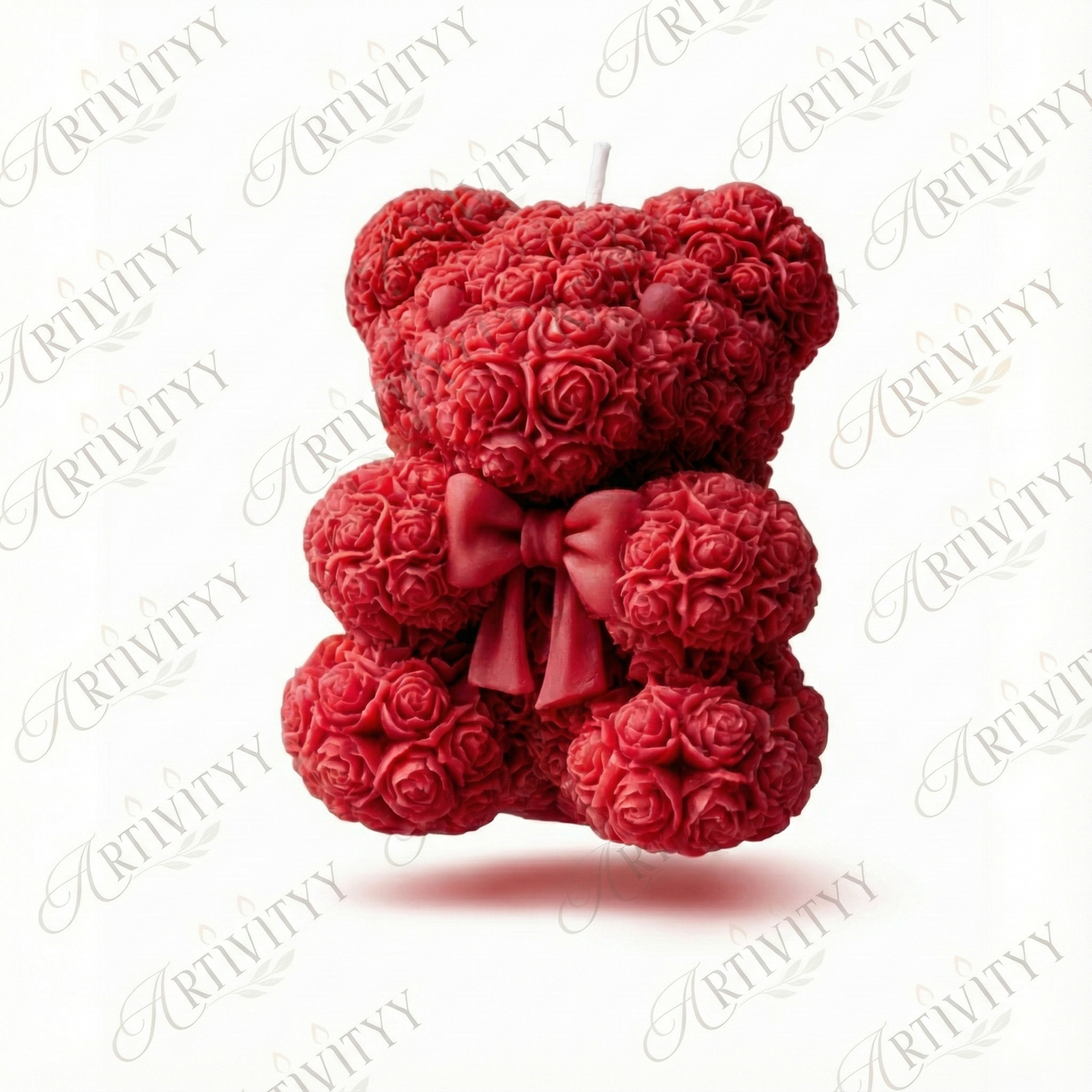 Teddy With A Bow Candle 3D