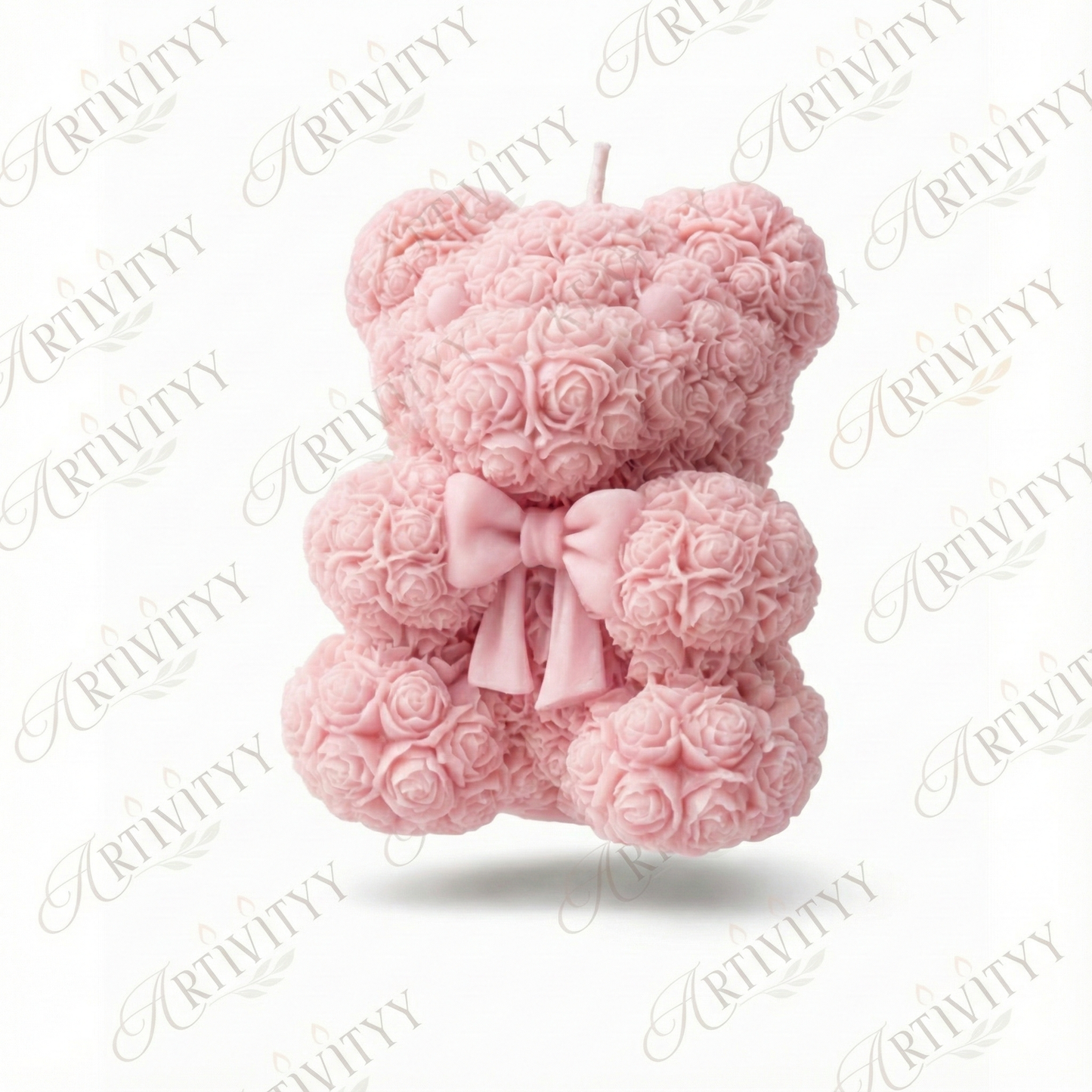 Teddy With A Bow Candle 3D