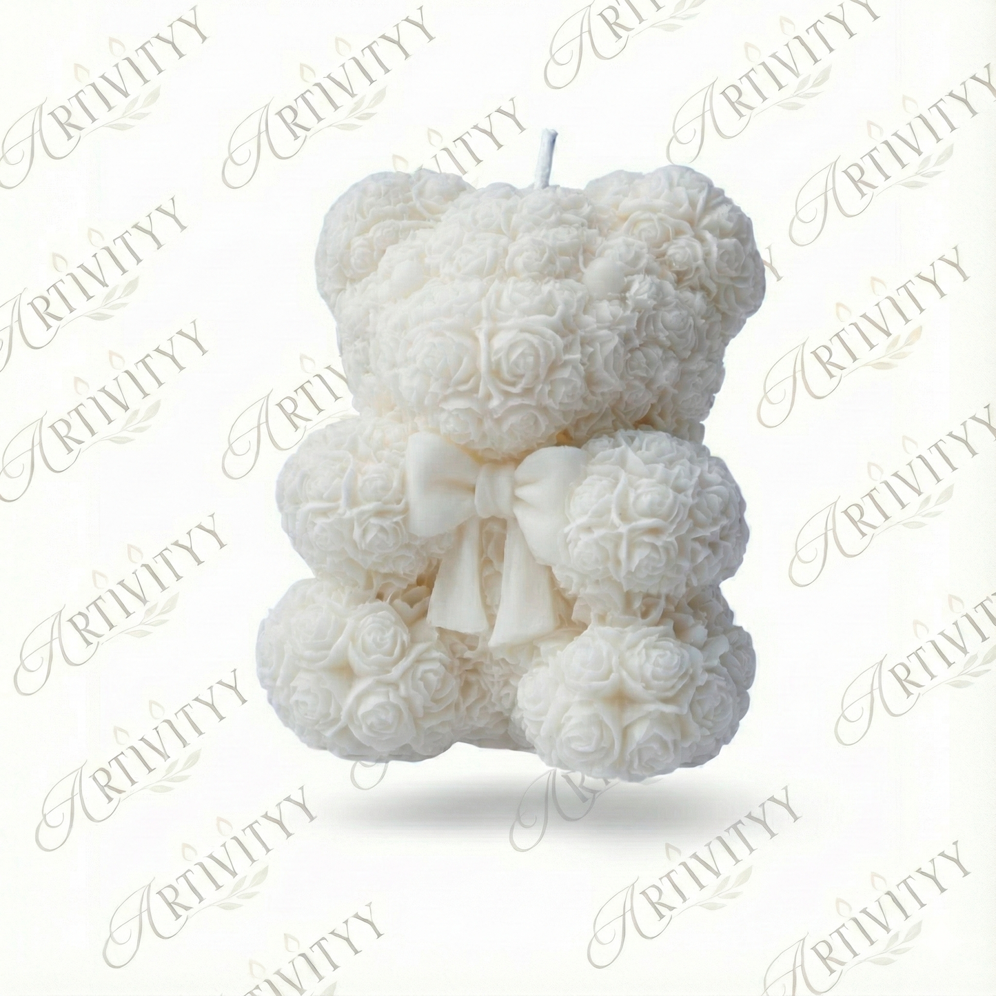 Teddy With A Bow Candle 3D