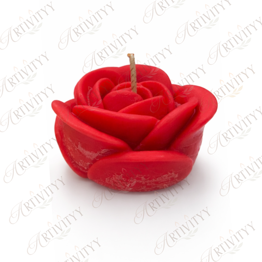 Open Rose Candle