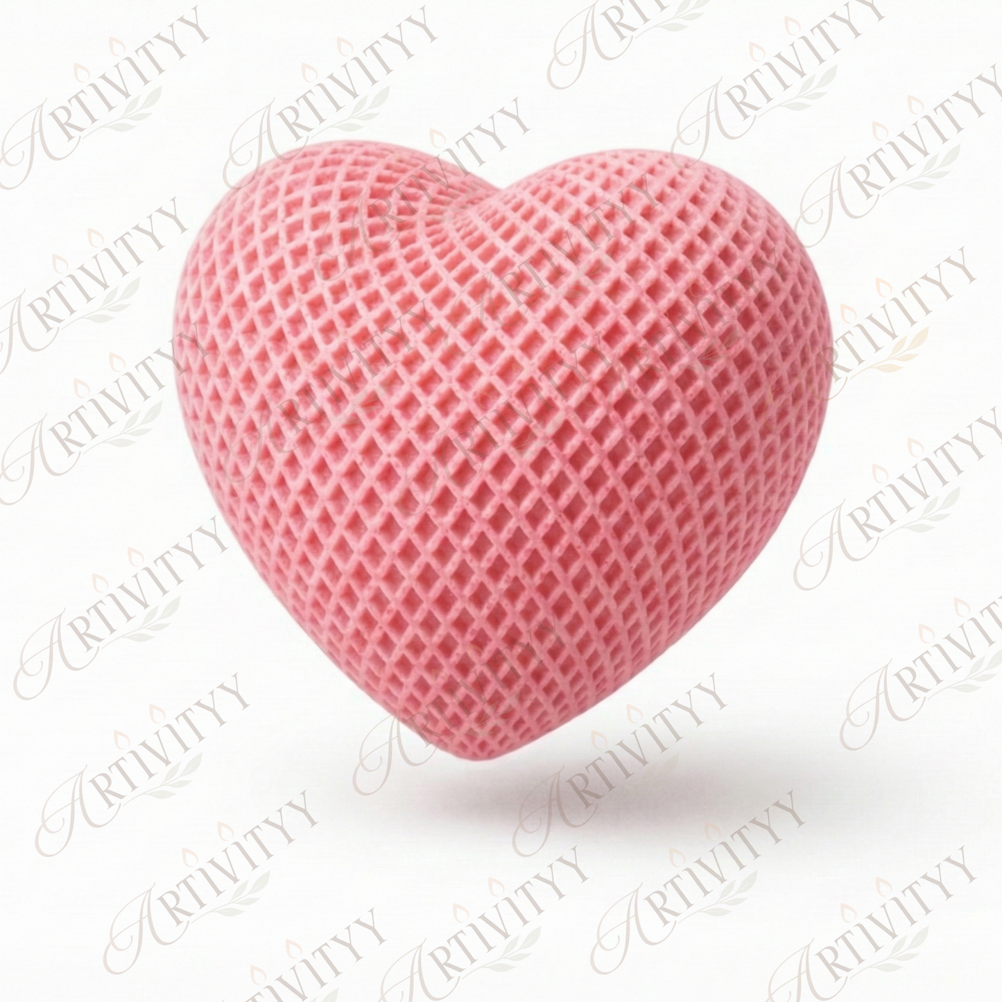 Dotted Heart Candle