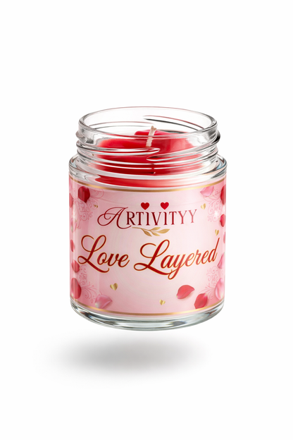 Love Layered Jar Candle