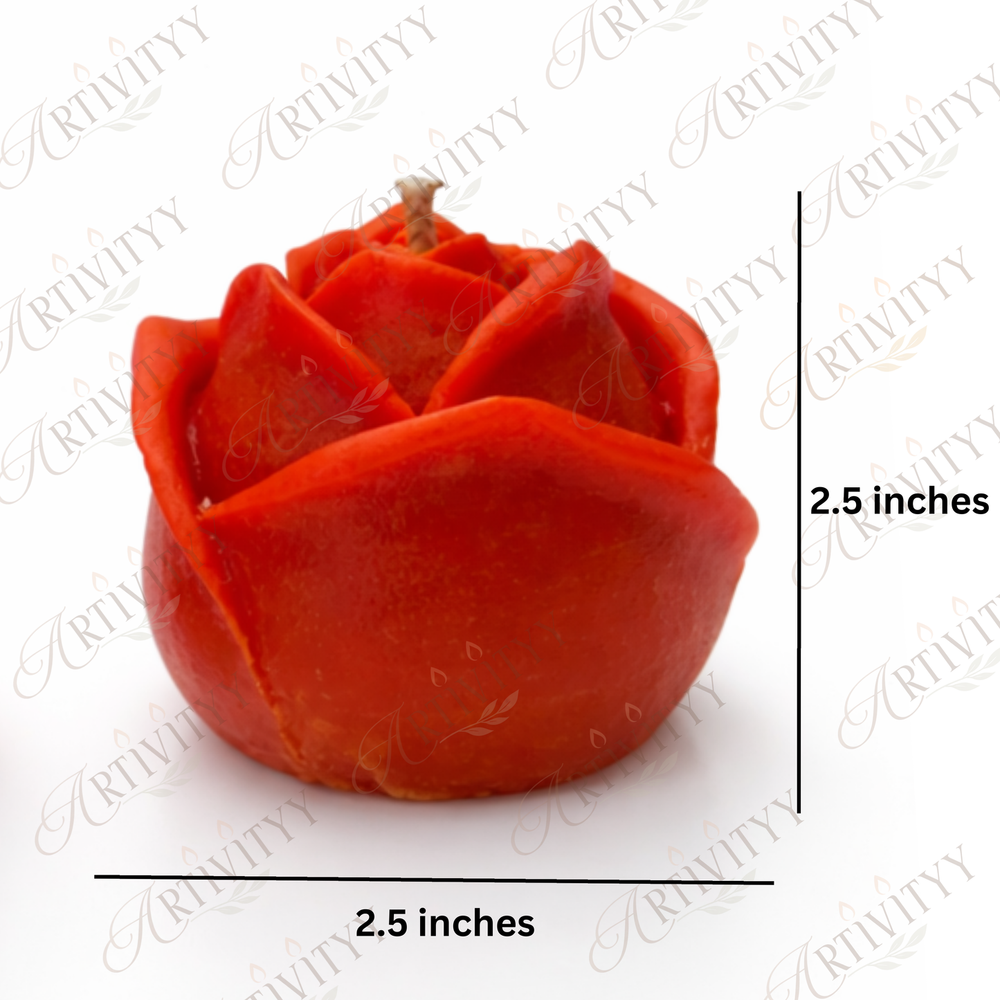 Close Rose Silicone Candle Mould (SM-002)