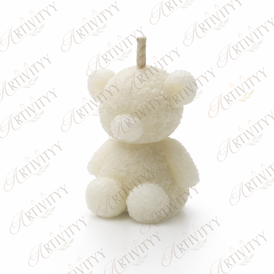 Mini Sitting Teddy Silicone Candle Mould (SM-012)