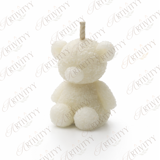 Mini Sitting Teddy Silicone Candle Mould (SM-012)