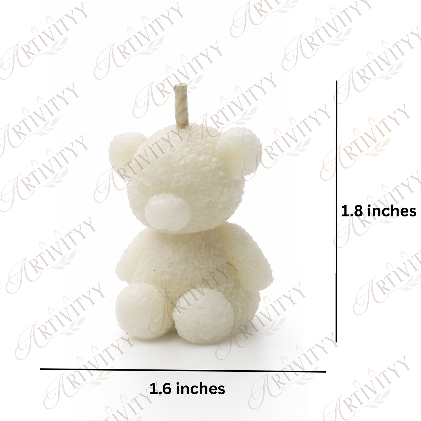 Mini Sitting Teddy Silicone Candle Mould (SM-012)
