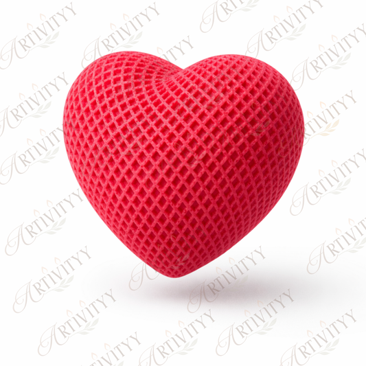 Dotted Heart Candle