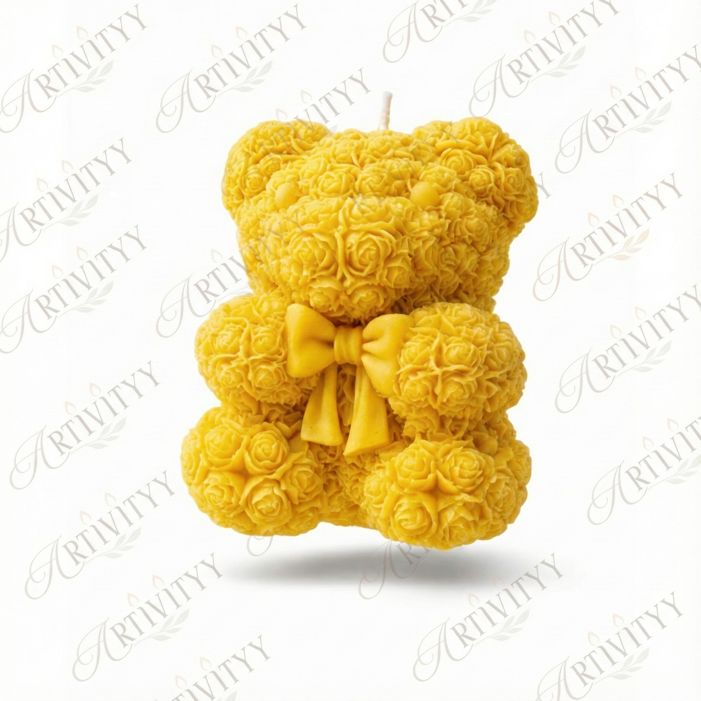 Teddy With A Bow Candle 3D