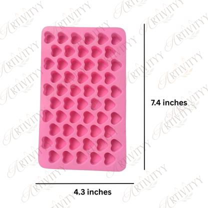 Multiple Heart Silicone Candle Mould (SM-010)