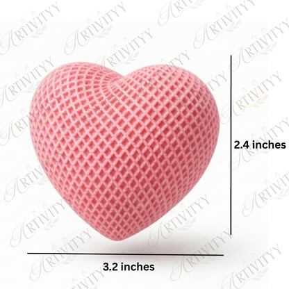 Dotted Heart Candle