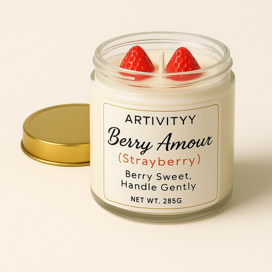 Strawberry Candle – Berry Amour (Berry Sweet, Handle Gently)